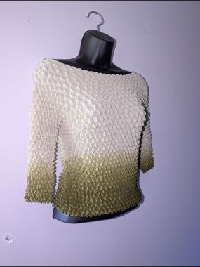 90s Y2k 'popcorn' Textured Blouse